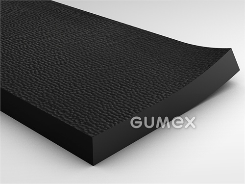 Gummihammerboden, Dicke 14mm, Breite 1650mm, 65°ShA, Blasenmuster, SBR, -25°C/+70°C, schwarz, 